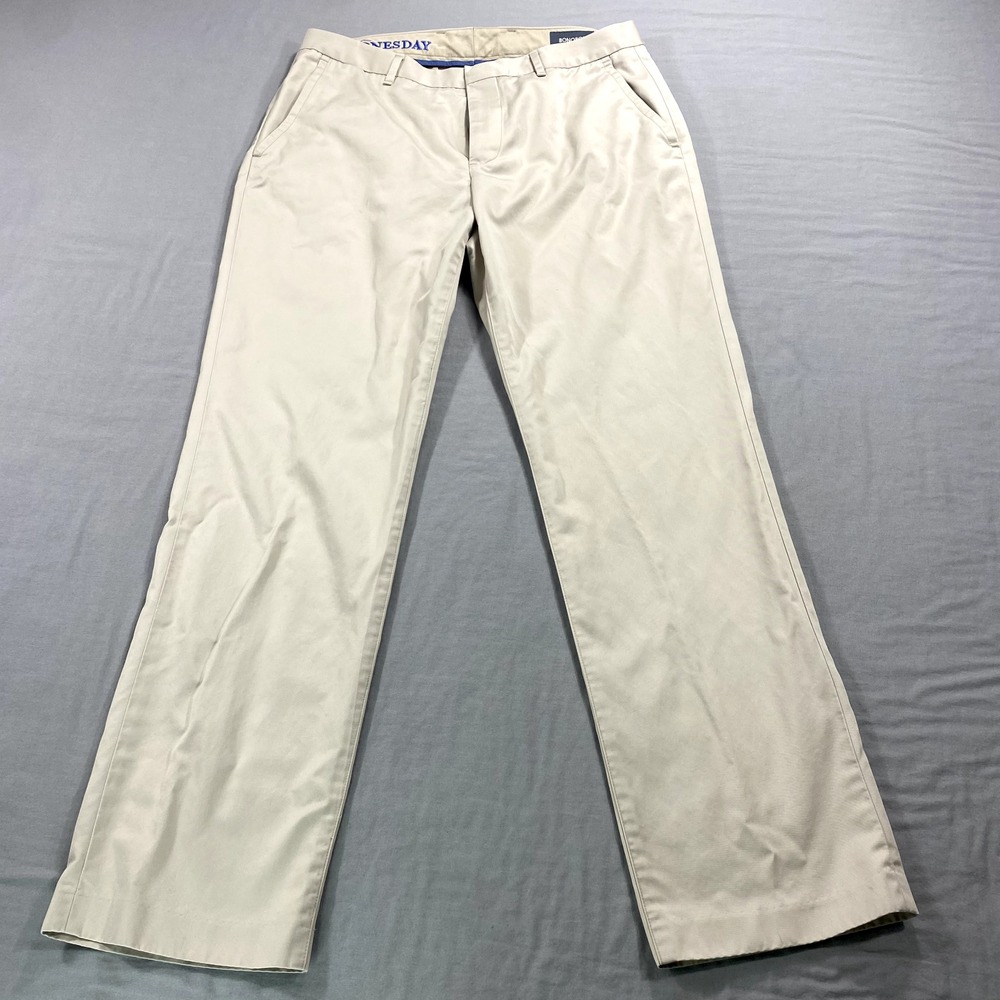 Bonobos Pants Mens 32x30 Beige Wednesday Chino Regular Fit Straight Leg Golf